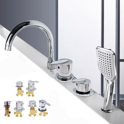 Copper Bathtub Faucets Switches Valves for Hot and Cold Water Control for Adult Bathrooms Faucets Control Valves Shower