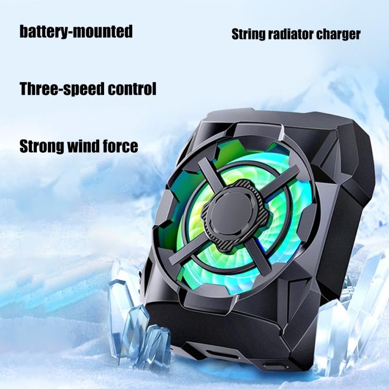 Cooling Fan Low Noise Heatsink for 15 14 13 Lightweight Magnetic Cooling Fan with Light 3 Speed Adjustable
