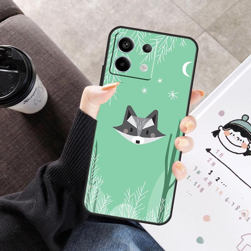 Housse Kawaii Raton Laveur Dessin Animé Pour Xiaomi Redmi Note 13 9 10 11 12 14 15 Pro Plus Coque Pour Redmi 15 C 12C 13C 14C 10C