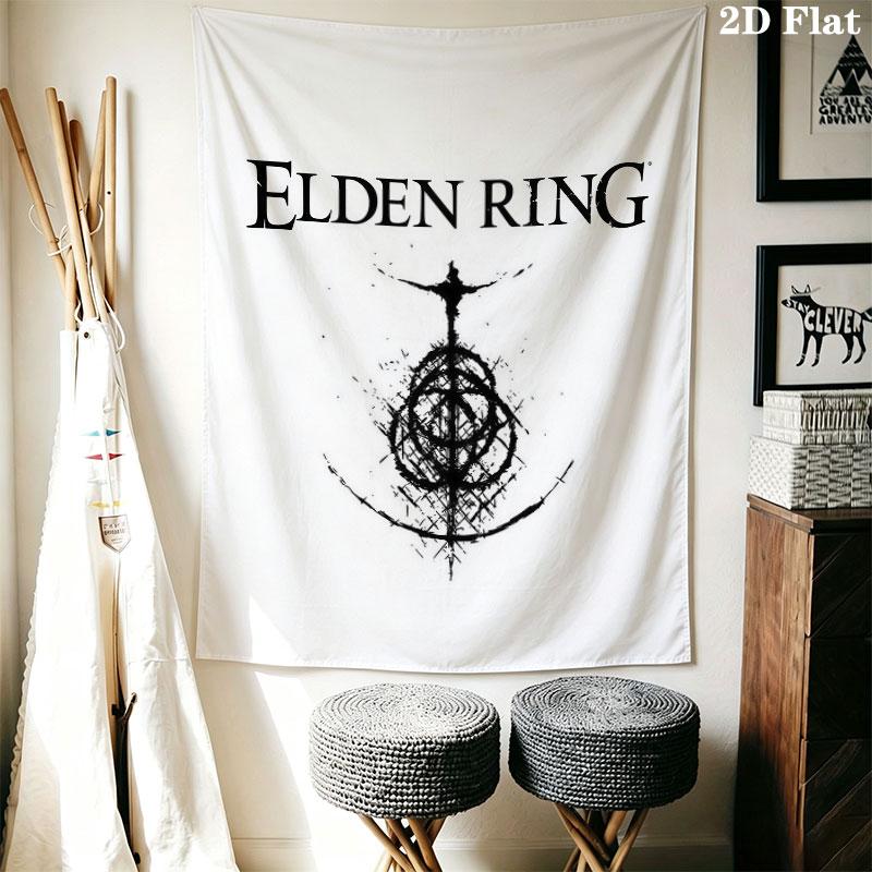 Elden Ring Dawn Wall Hanging Printed Fabric Blanket Decorative Tapestries for Bedroom Living Room Home Decor