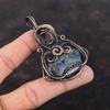 Iolite Sunstone Pendant Copper Wire Wrapped Gemstone Pendant Designer Copper Jewelry Handmade Pendant Women's Special Gift Pendant For Women