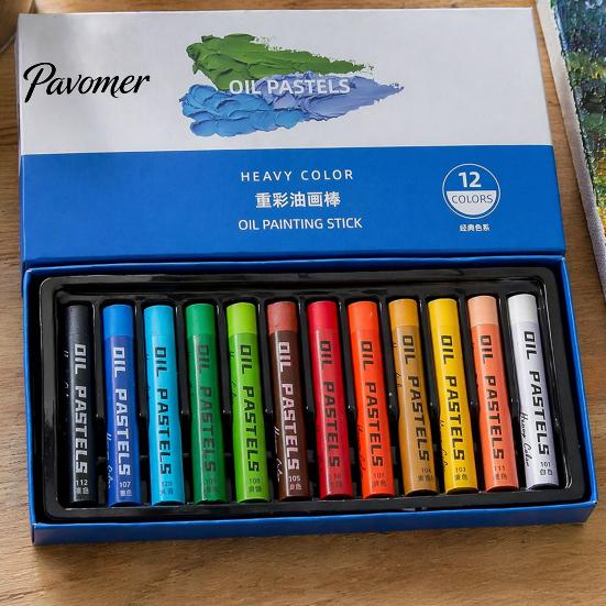 Professional Oil Pastel Set Water-soluble Set, Water-Soluble Painting Stick, High Water Soluble Sketching Crayons Coverage Multi Color Crayons,