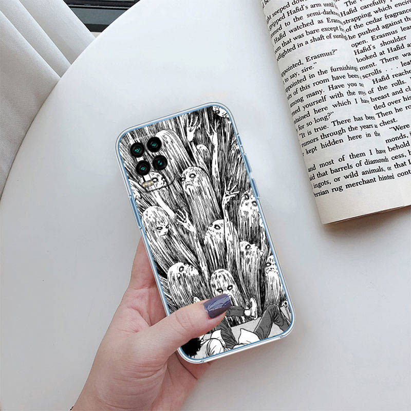 IR15 Junji Ito Tomie Case for Motorola E22S E7 G6 G7 G8 G9 Plus Power Play G10 G20 G04 E30 E40 E22 E20 E13 E15 G22 G23 G05 G75 G35 G55