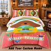 Hey Duggee Custom Name 3Pcs Bedding Set 1 Bed Sheet 2 Pillowcases Bedroom Home Decor