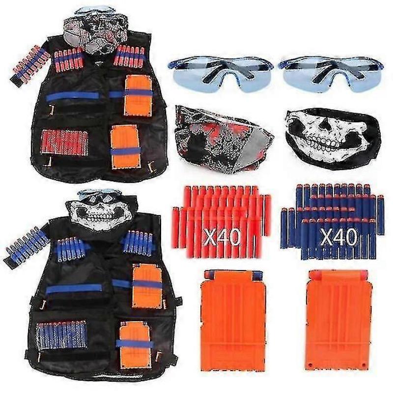 2 Pack Tactical Vest Toy Nerf Pistol N-strike Elite