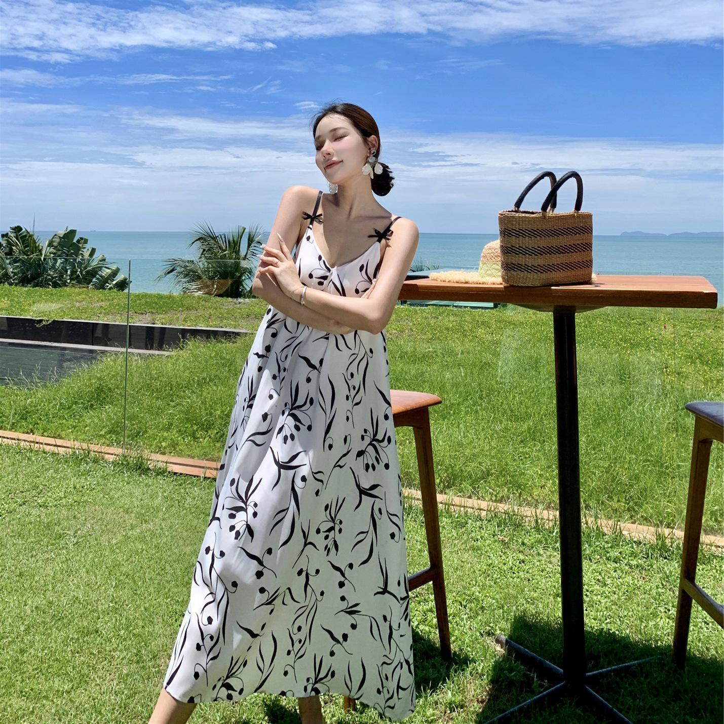 

**Французское цветочное отпускное платье-майка** Large