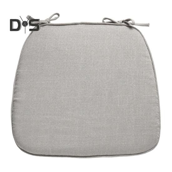 

Подушка из губчатой пены с эффектом памяти, с двойным нескользящим дизайном, утолщенная, съемная, моющаяся, в форме лошадиного копыта, подушка для офисного стула, ягодицы, однотонная, для столовой A серый