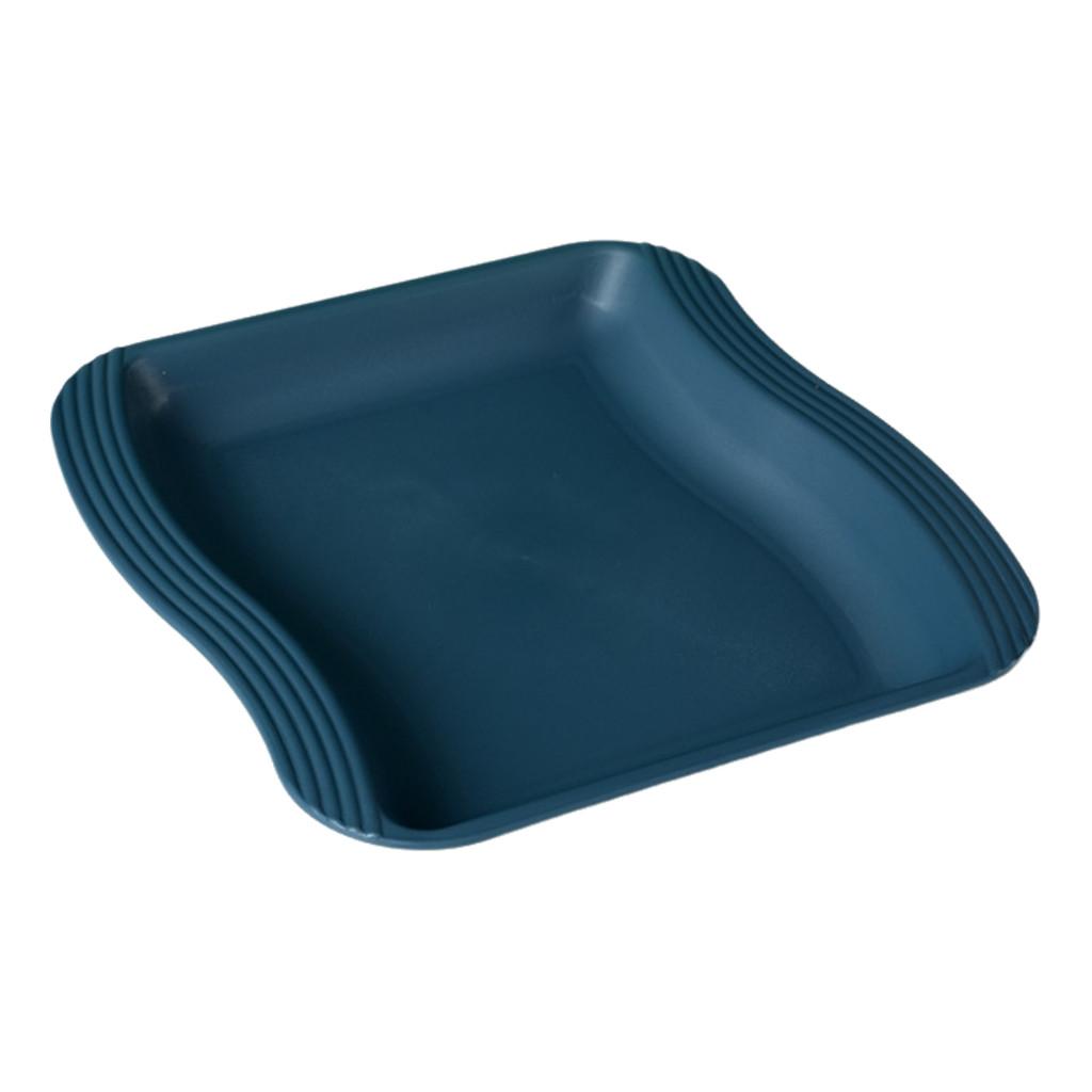 Plates Square Dessert Shape Twist Wave Dinner Serving Plates Restaurant Kitchen