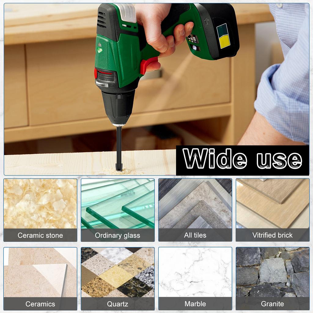 Cross Hexagon Drill Bit Set 3/4/5/6/8/10mm Carbide Drill Bits Suitable for Ceramic Tiles Mirror Glass Ceramic Marble Granite