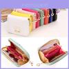 Coin Leather 1pcs Purse Women Bowknot Small Wallet Zipper Around Mini Coin Bag