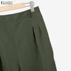 ZANZEA Women Elegant Long Sleeve Blouse and Trousers Casual Two Piece Suit Sets
