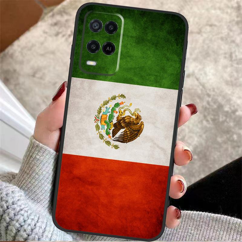 Mexico Mexican Flag Case For Oppo A5 Pro A38 A58 A78 A98 A54 A74 A94 A18 A57 A17 A77 A80 A60 A40 A96 A76 A16 A15
