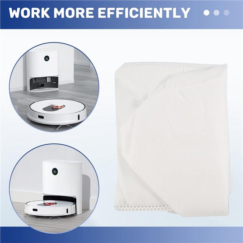 Easy Use 12 Pcs For Roidmi EVE Plus Robot Vacuum Cleaner Parts Dust Bag Garbage Storage Bag Replacement Accessories