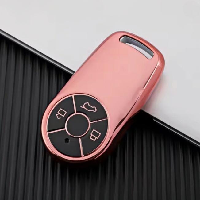 

Новый чехол для ключа автомобиля для Greatwall Ora Good Cat GT Lightning Cat Ballet Cat TPU Чехол Защитник брелока Бесключевые аксессуары розовый
