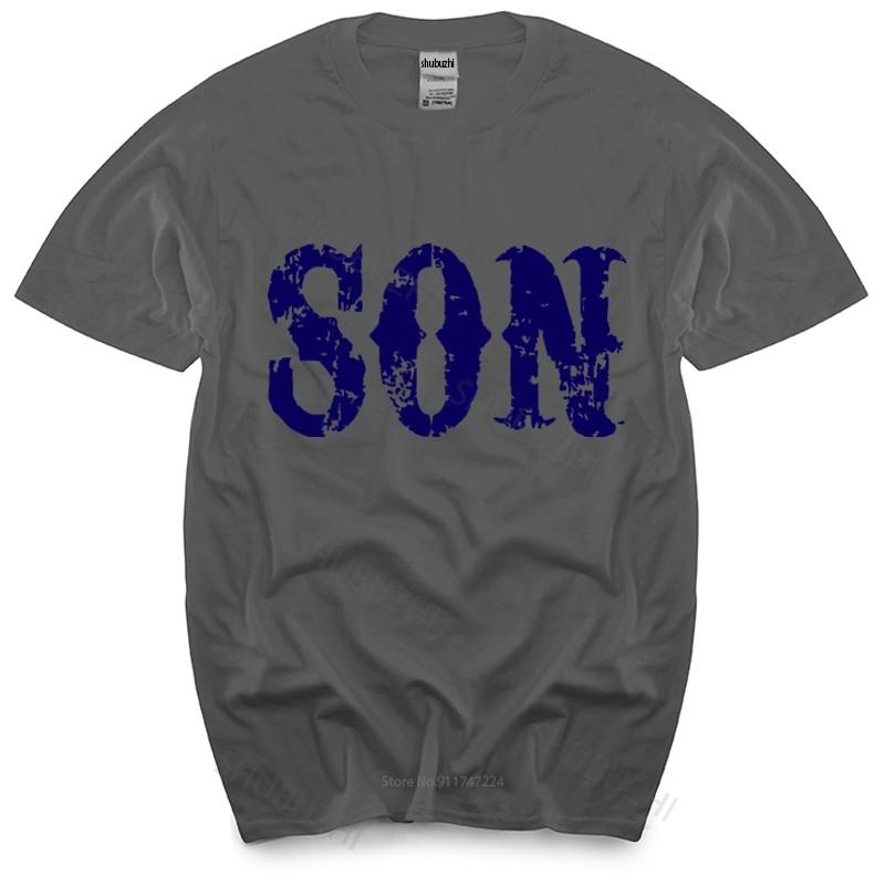 cotton tshirt men summer tees Men Son TShirtSons Gang Cut Reaper Patch Biker Anarchy Jax Bikeer fashion brand teeshirt homme