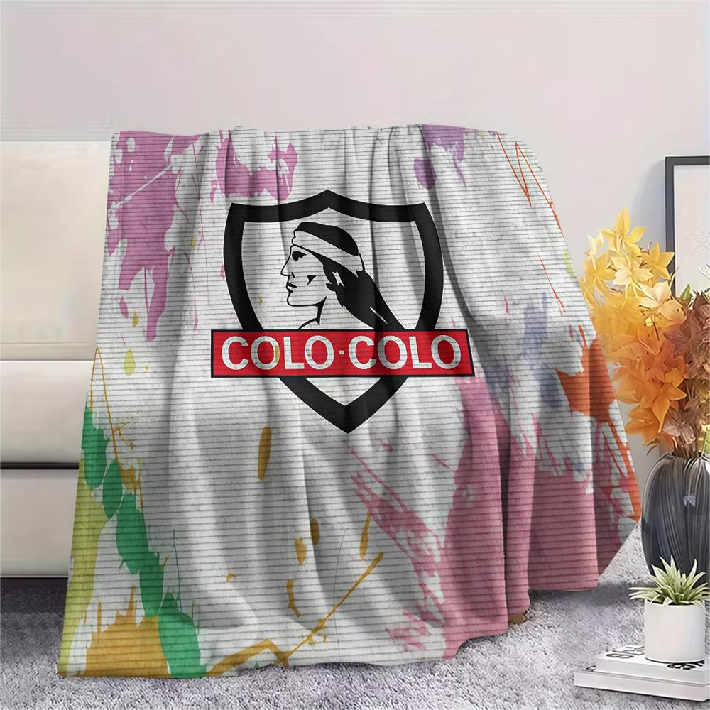 CSD Colo‑Colo Flannel Blanket, High quality Comfortable for All Seasons, Home Decor, Warmth and Comfort