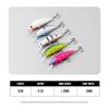 5pcs/box Fishing Lure 50mm 6.3g Luminous Minnow Bait Slow Sinking Lure Far Casting Swimbait Realistic Artificial Hard Bait