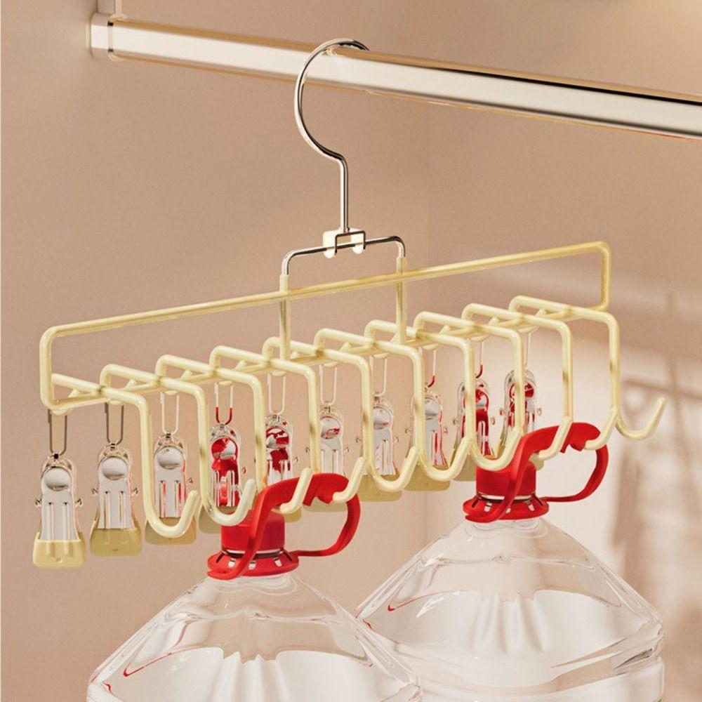 Hanging Baseball Hat Organizer Rack Portable Clothes Clip Multifunctional Towel Hanger Clip  Sock