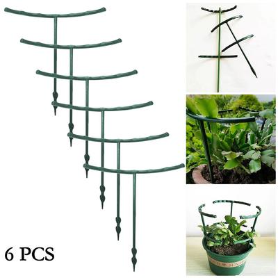 Garden Climbing Trellis Plant Support Cage Sturdy Plastic Stakes