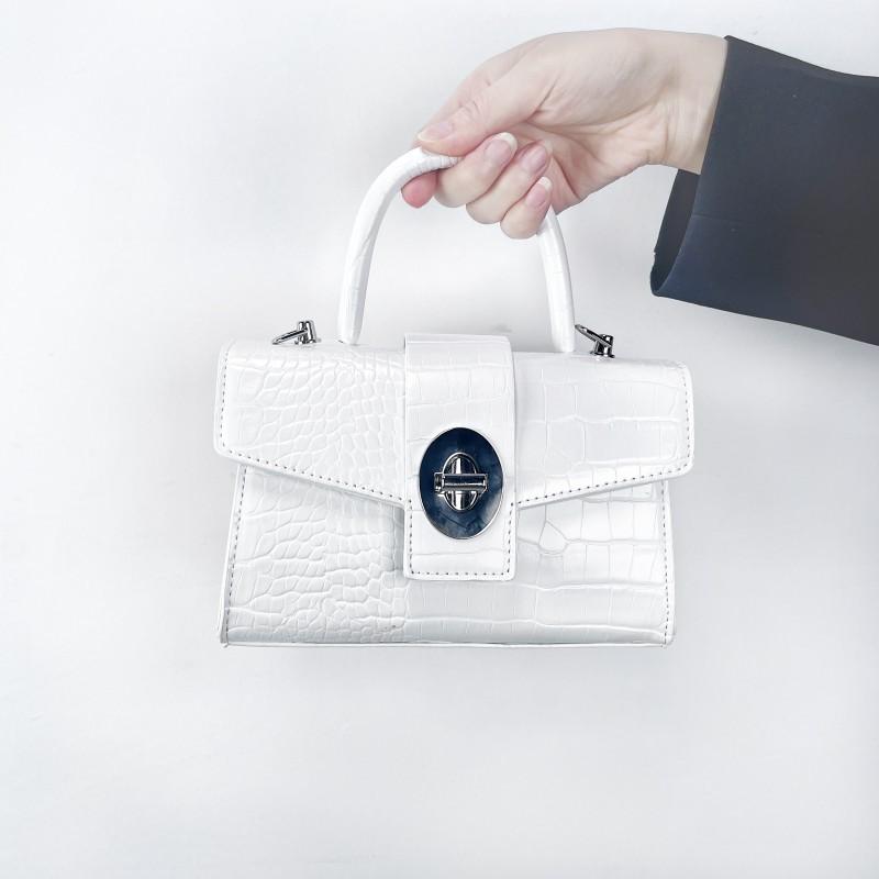 Premium Bag Female Crocodile Pattern Chain Light Luxury Small Square Bag Fashionable Versatile Casual Square Shoulder Messenger Bag