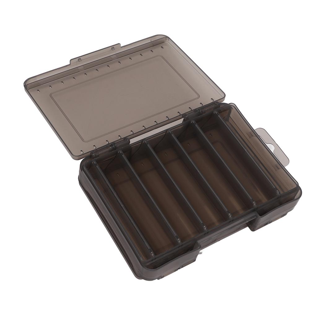 Caja de Señuelos de Doble Cara Transpirable Ahorra Espacio Portátil Impermeable Caja de Señuelos con Asa para Pesca