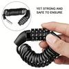 1 PC Universal Motorcycle Electric Cars Security Helmet Password Wire Lock Portable Anti-theft Mtb Road Bike Bicycle Locks