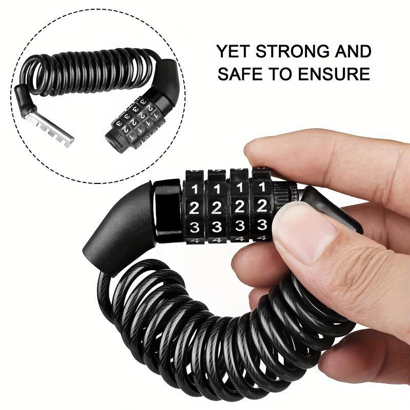 1 PC Universal Motorcycle Electric Cars Security Helmet Password Wire Lock Portable Anti-theft Mtb Road Bike Bicycle Locks