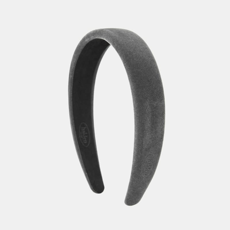 Halden Emboss Logo Velvet Hairband (H003_grey)