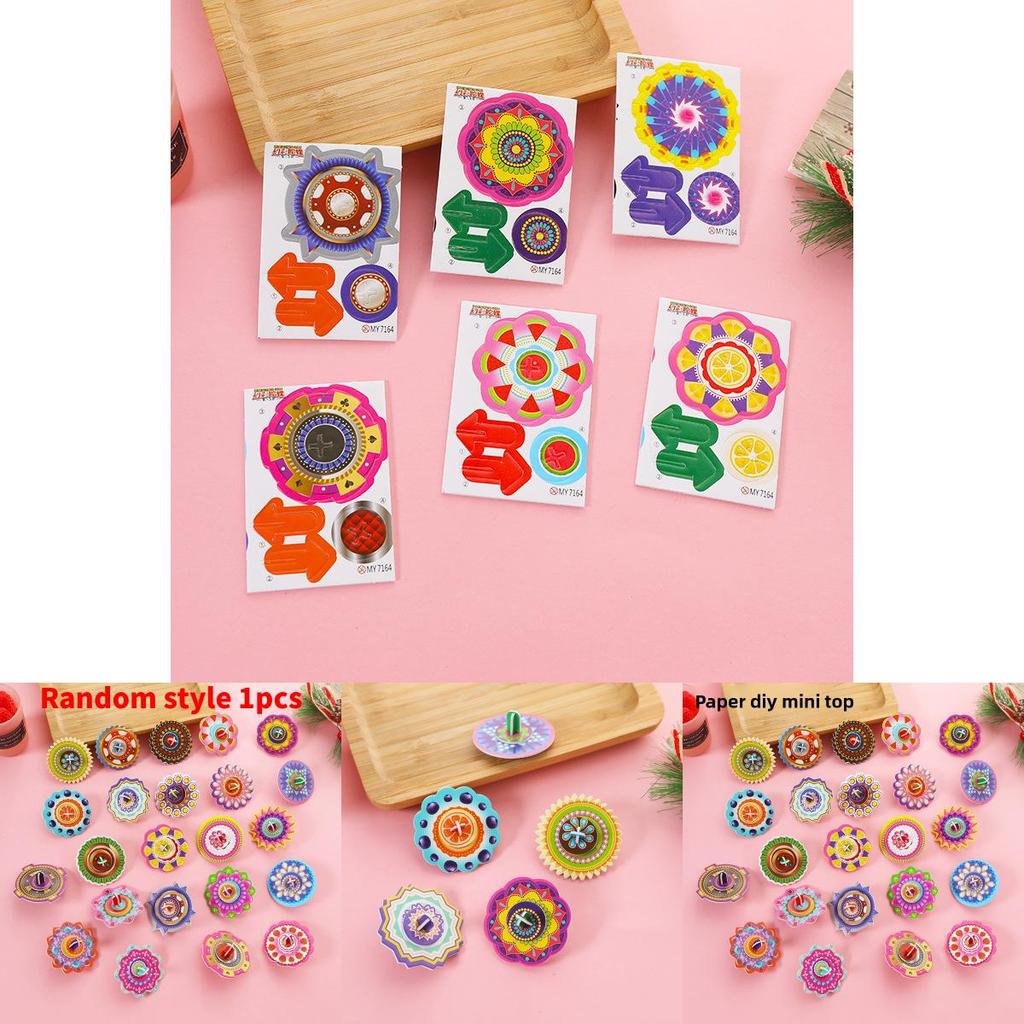 Diy Childrens 3d Puzzle Paper Gyroscope Art Craft Gift For Kids And School Rewards