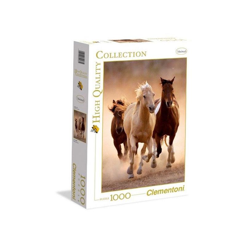 1000 Piece Puzzle. HQ Running Horses