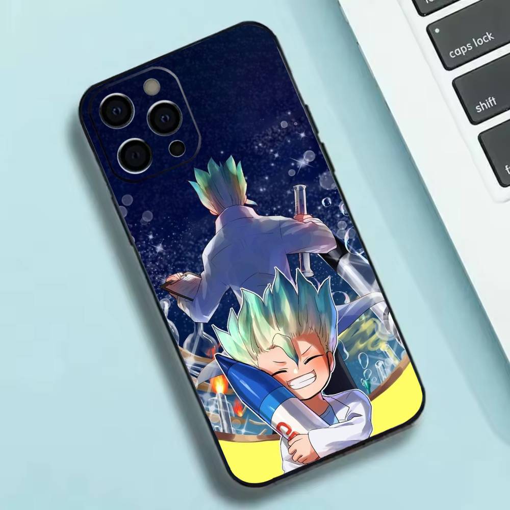 Anime Dr. S-STONE  Phone Case Silicone Soft For IPhone 17 16 15 14 13 12 11 X XR Plus Pro Max Plus