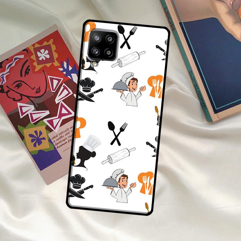 Cooking Chef Knives Case For Samsung Galaxy A06 A16 A56 A36 A26 A54 A34 A14 A52 A32 A12 A13 A33 A53 A15 A35 A55