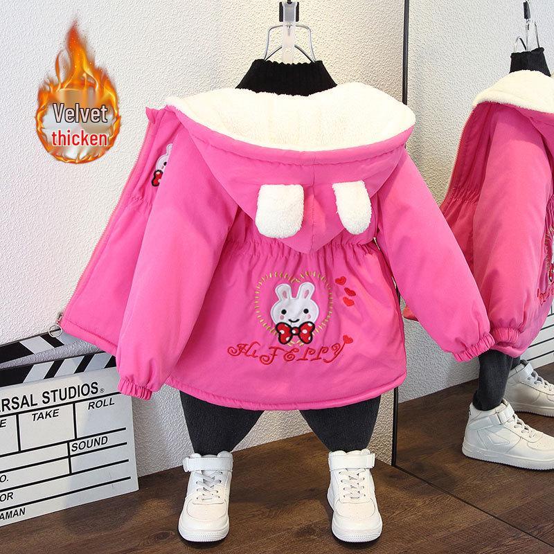 

Модная детская флисовая куртка-бомбер с толстой подкладкой на осень/зиму 2025 110