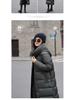 2024 Women's High-End Over-Knee White Goose Down Winter Coat
