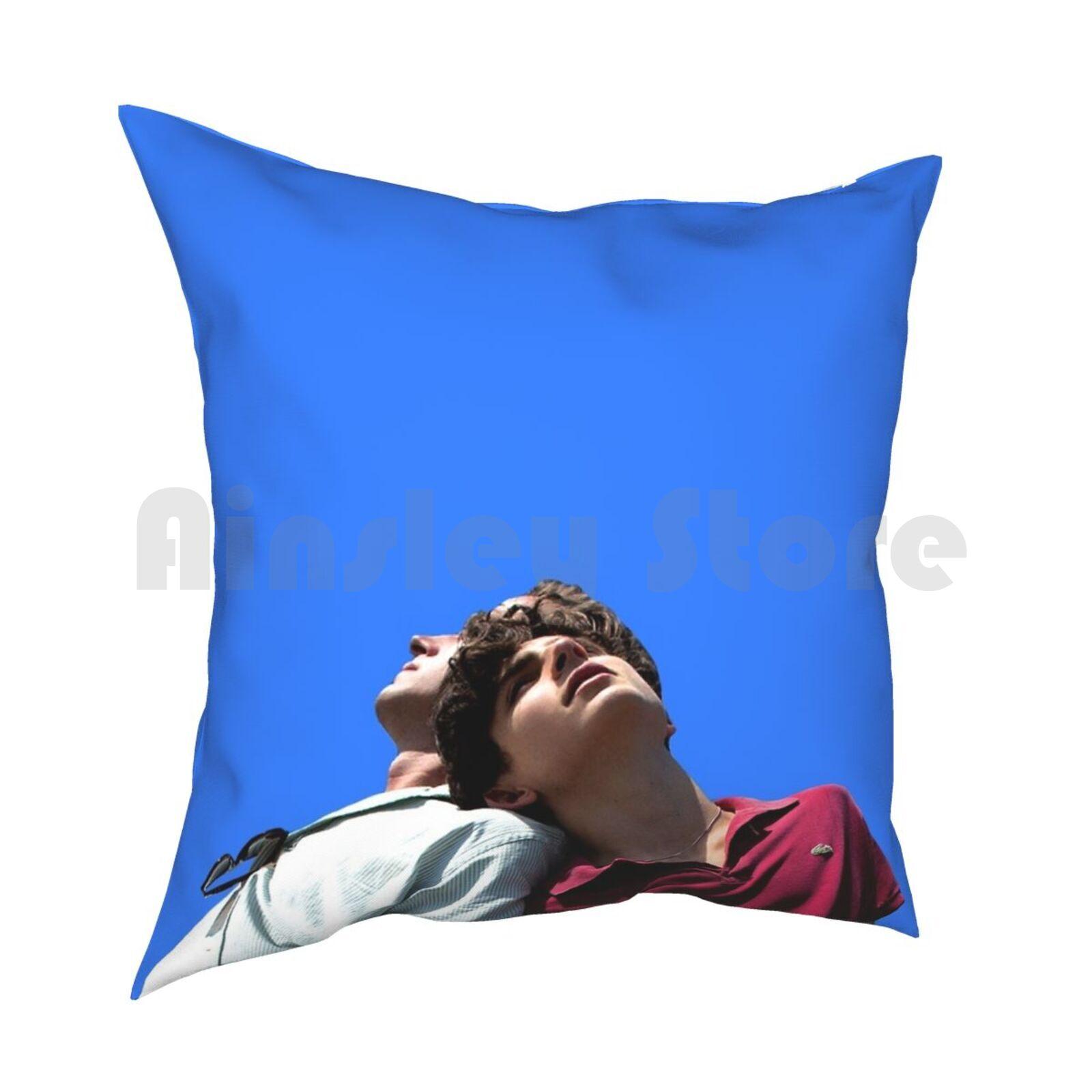 Elio And Oliver Pillow Case Printed Home Soft DIY Pillow Cover Elio Perlman Oliver Elio Elio And Oliver Timothee Chalamet 30x30cm 12x12in