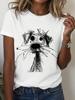 INAWLY Casual Unisex T-Shirt με Στρογγυλή Λαιμόκοψη και Τυπώματα Σκύλων για το Καλοκαίρι