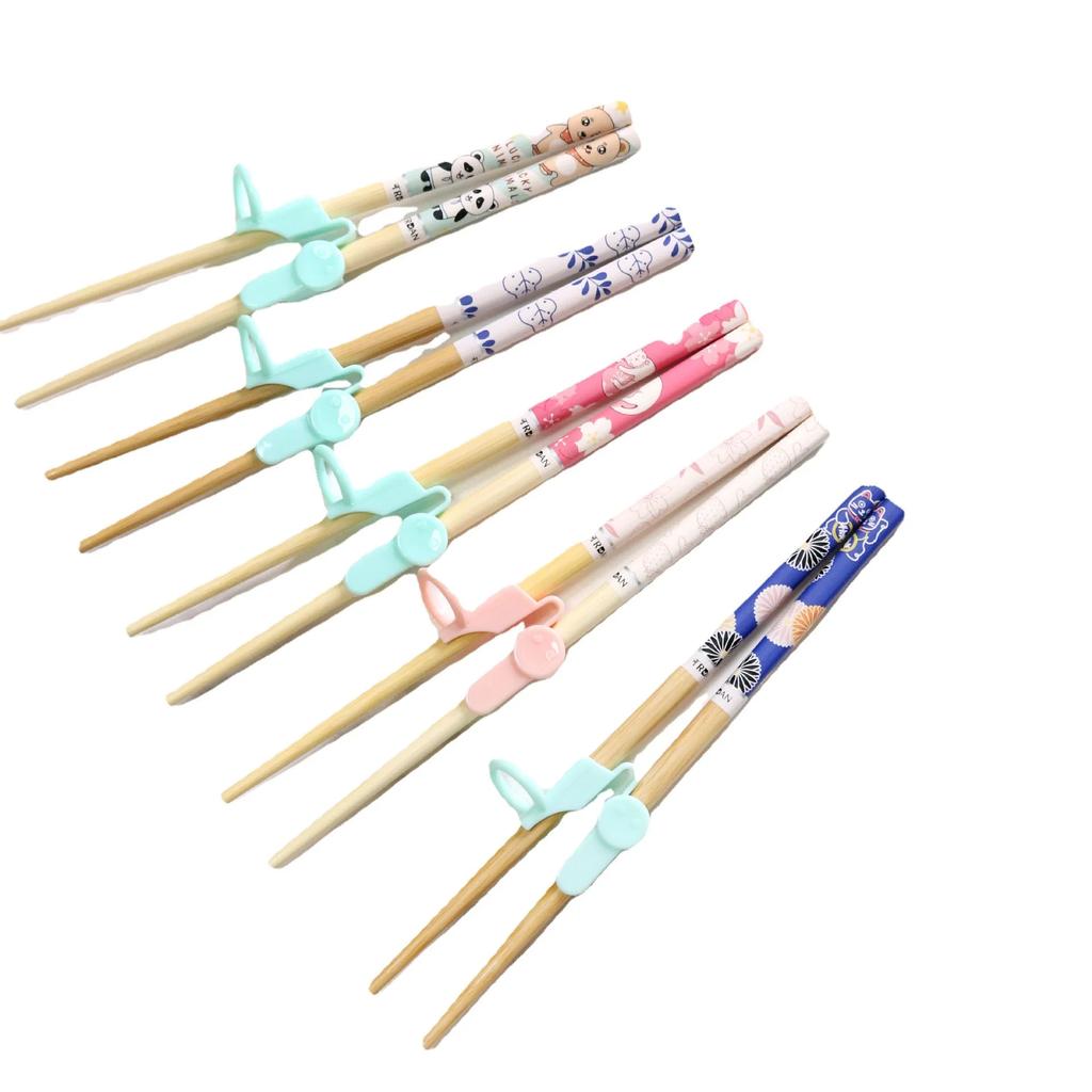 Beginner Kids Chopsticks Easy Use Children Learning Chopsticks Cute Cat Koala Lollipop Fun Learning Helper Child Tableware