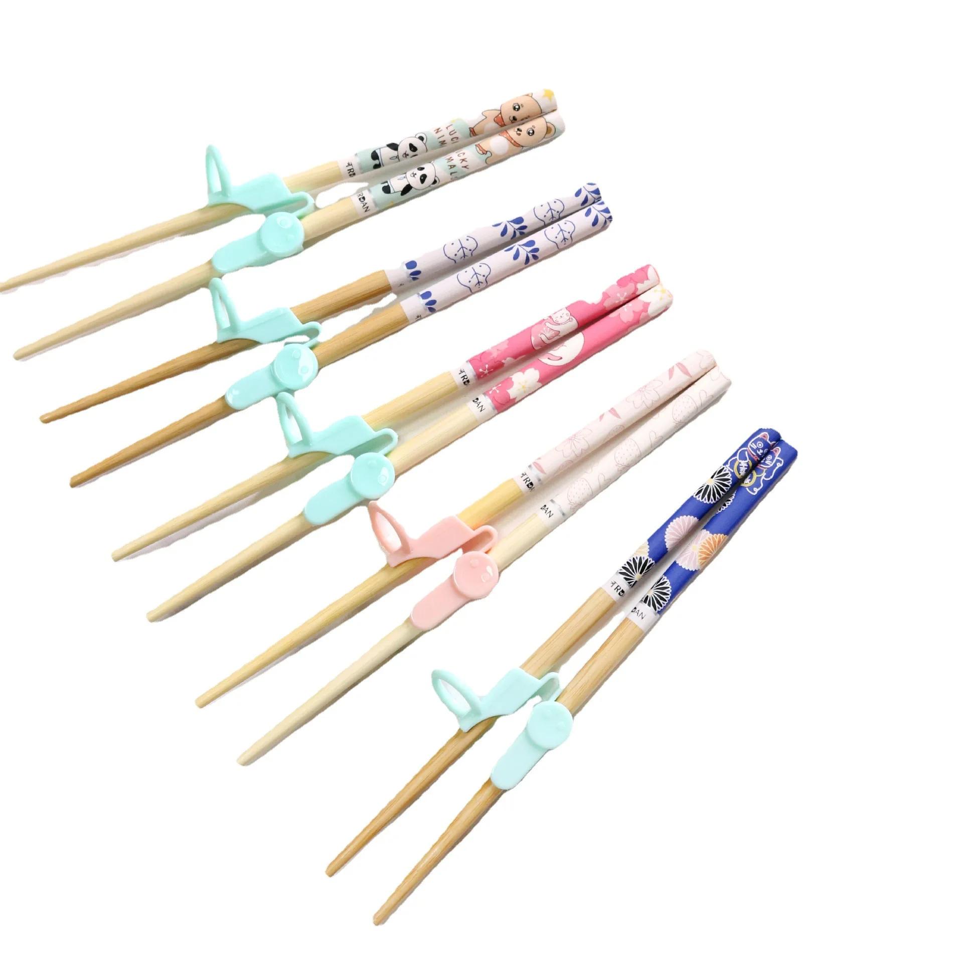

Beginner Kids Chopsticks Easy Use Children Learning Chopsticks Cute Cat Koala Lollipop Fun Learning Helper Child Tableware