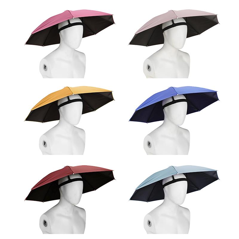 Waterproof Portable Fishing Umbrella Hat Outdoor Sunscreen Universal Foldable Camping Headwear Caps for Angling