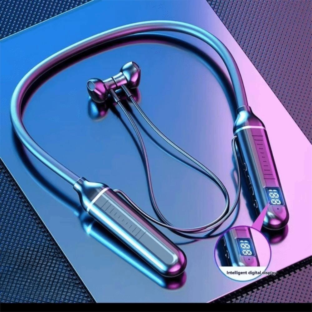 Half In-Ear Neckband Earphones Large Capacity Sports Bluetooth Earphones Sports Use