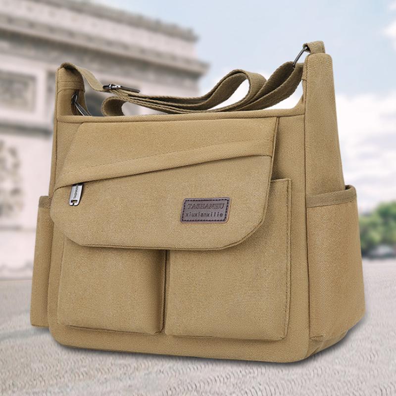 Men's crossbody bag, multi pocket design - large capacity shoulder bag - outdoor essentials, functial storage, city commuters