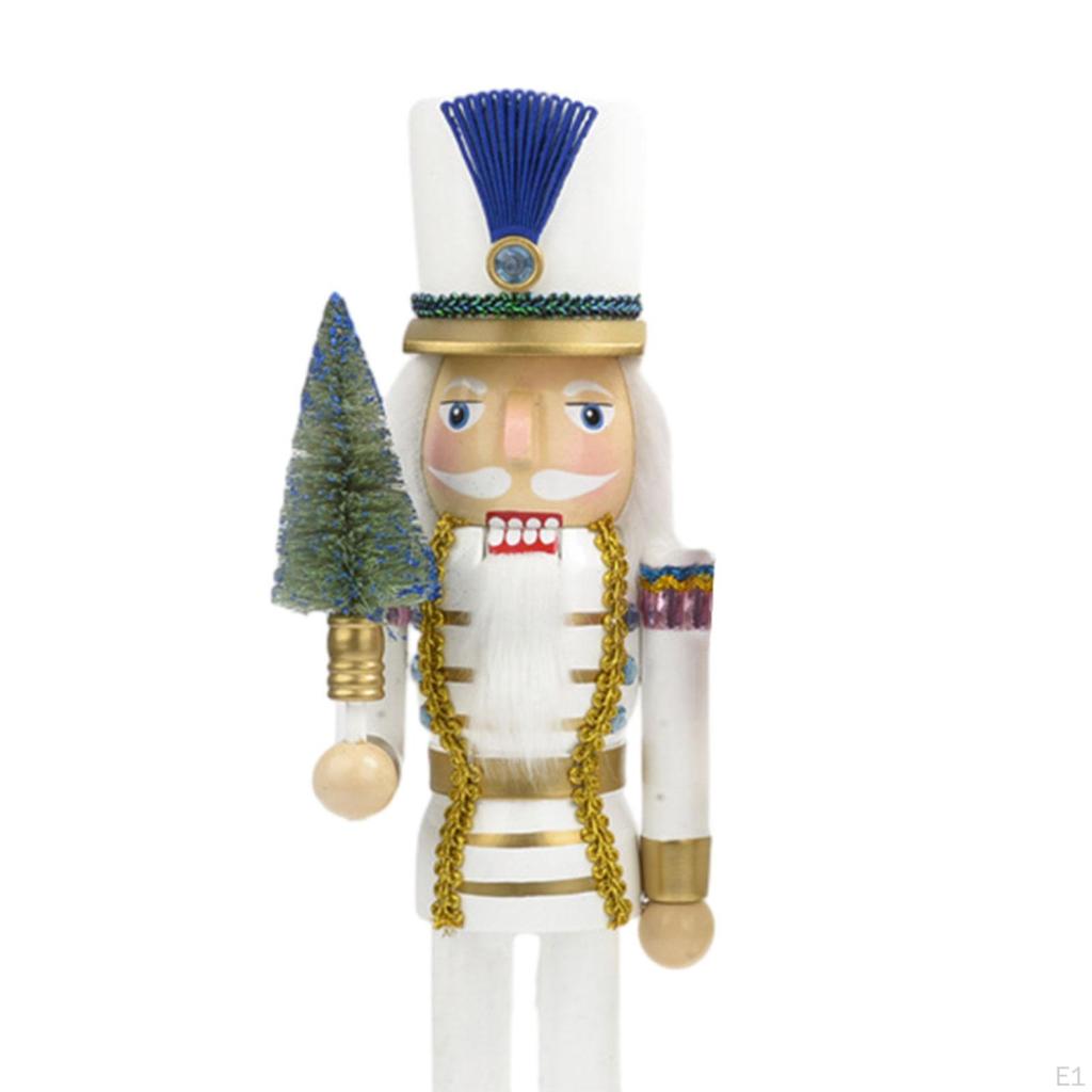Pieces Christmas Wooden Nutcracker Decorations Soldier for Birthday