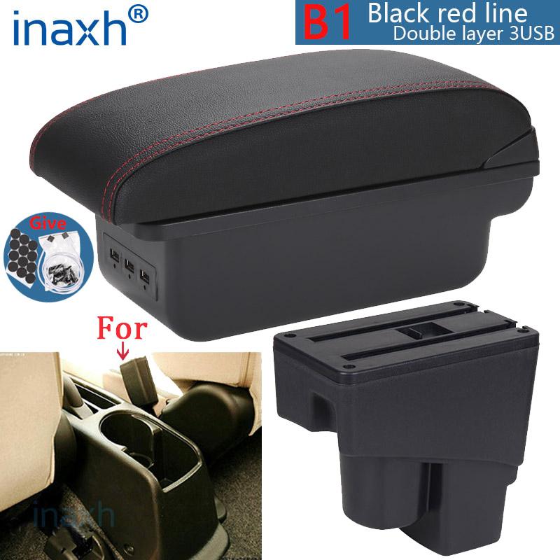 For Honda Jazz Armrest box For Honda Fit Jazz 1 Car Armrest 2003-2007 Arm Storage box car accessories 2003 2004 2005 2006 2007