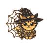 Halloween Door Sign Skeleton Ghost Cat Pumpkin Wooden Welcome Sign