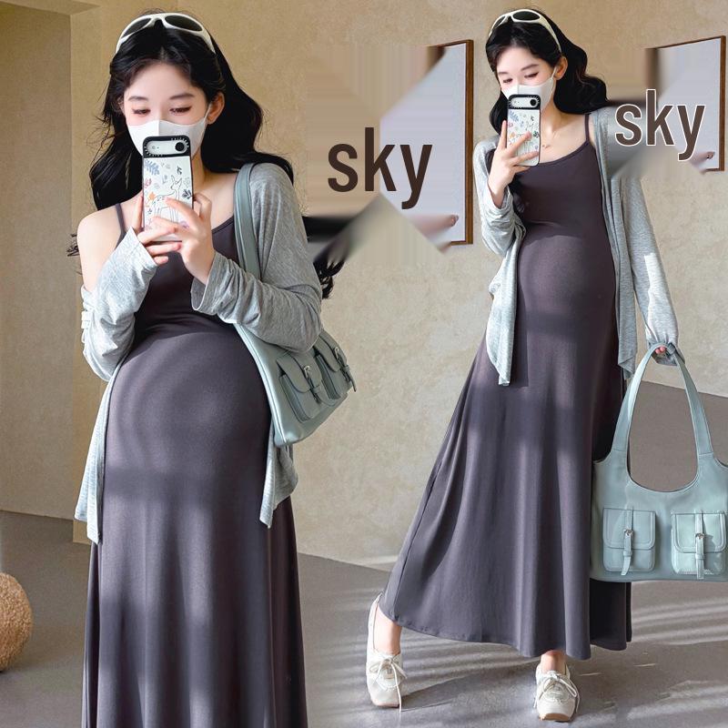 2026 Spring Korean Style Slimming Cardigan & Camisole Dress Set