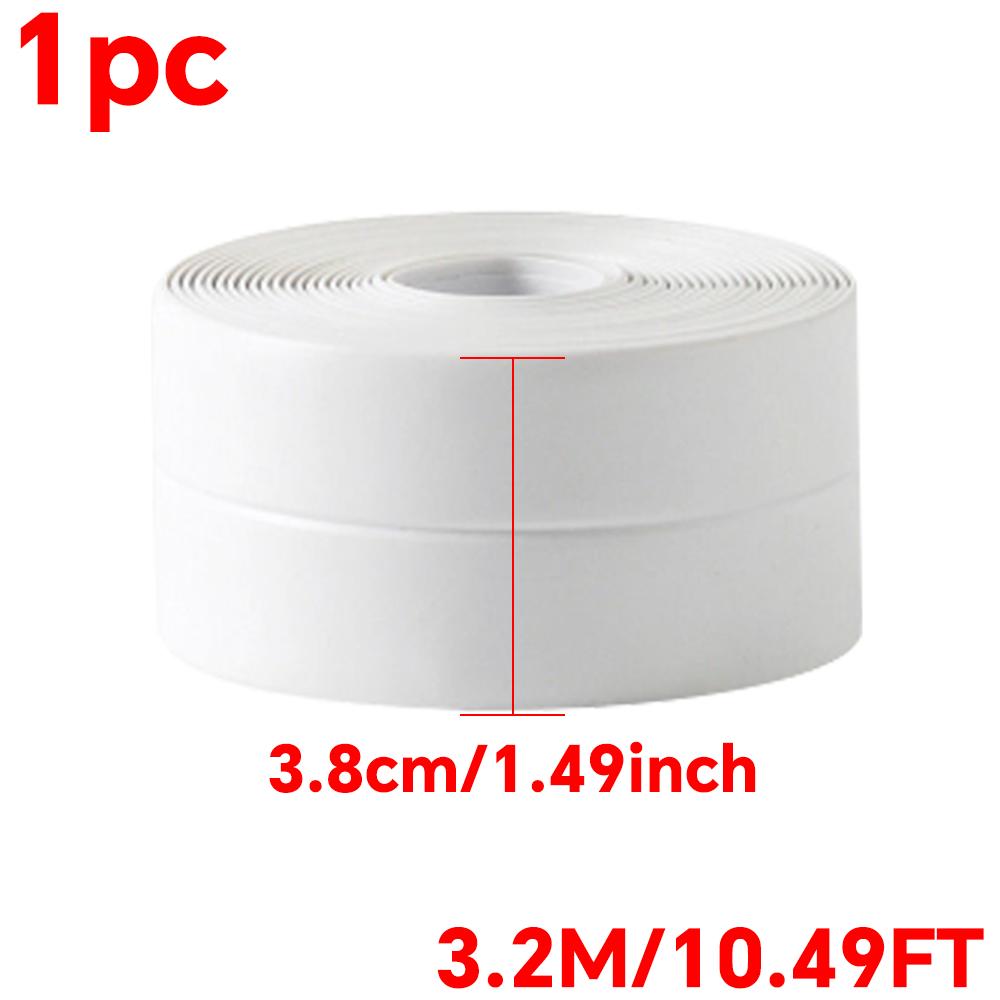 

Уплотнительная лента для душа, ванны, самоклеящаяся водонепроницаемая наклейка на стену из ПВХ для ванной комнаты, кухни, уплотнительная лента, защита от плесени для раковины 3.8cm&3.2m