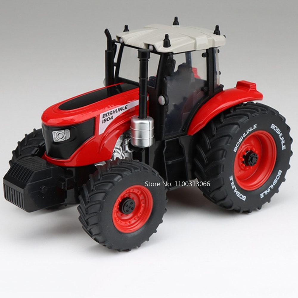 1:32 Alloy Agricultural Tractors Toys Models Diecast Car with Light Sound Miniature Vehicle Slide Forward Tractor Model Ornament