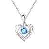 Love Heart-shaped Smart Necklace for Women, Beating Heart Pendant, Collarbone Chain, Neck Chain