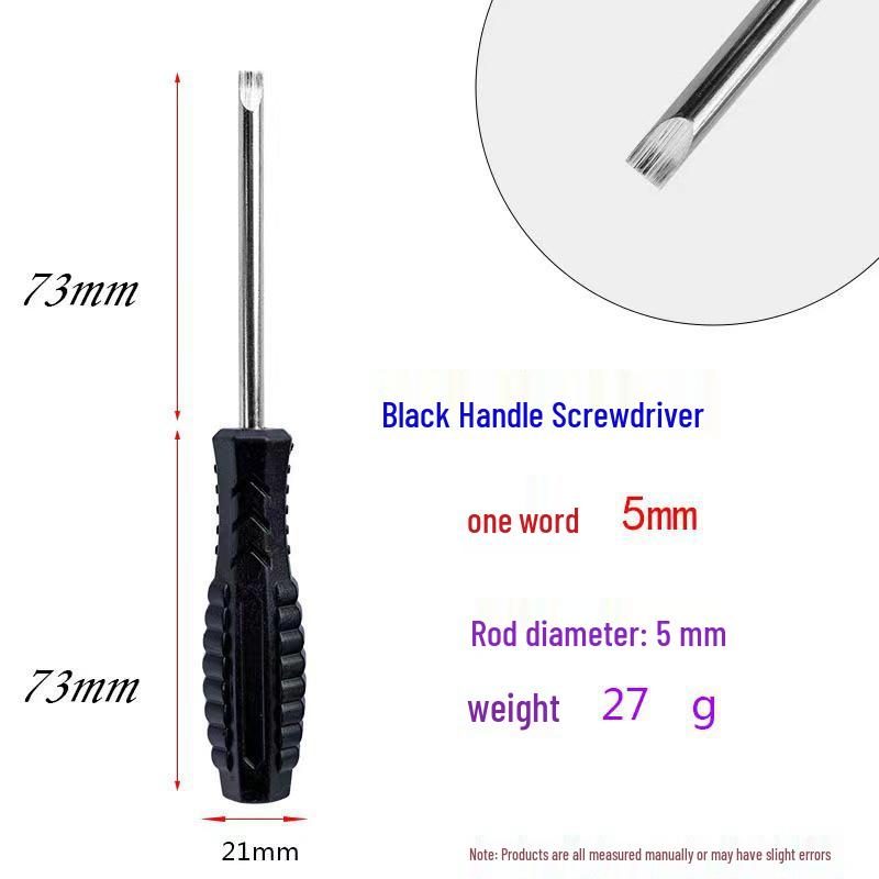 Complimentary 5mm Phillips/Slotted Screwdriver for Toy, Appliance, Furniture, and Car Use.