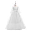 Summer Long Sleeve Girl Party Dress Wedding Dress Kids Dresses For Girls Children Evening Lace Princess Dress 10 12 Years